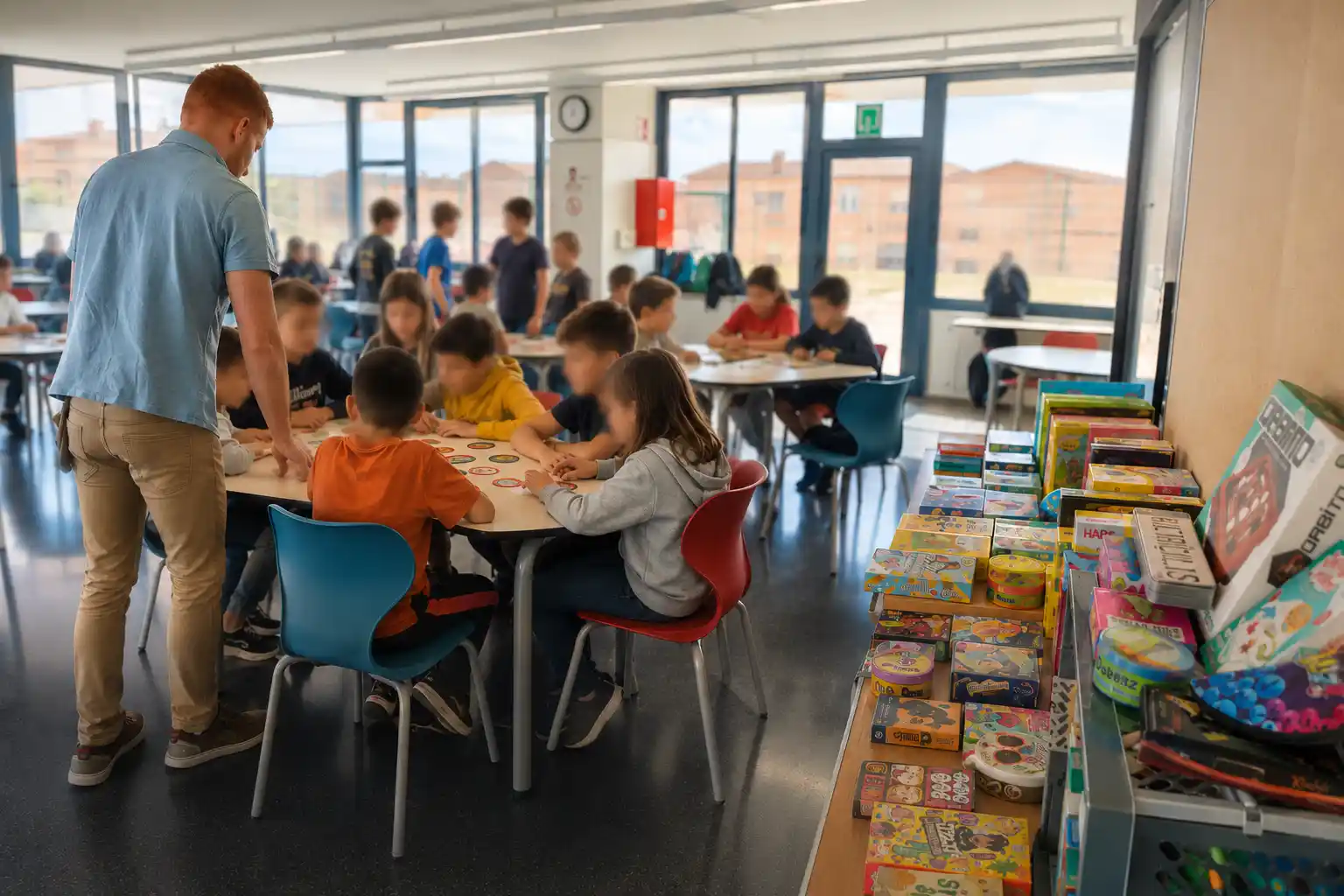 Activitat educativa per a infants en una escola